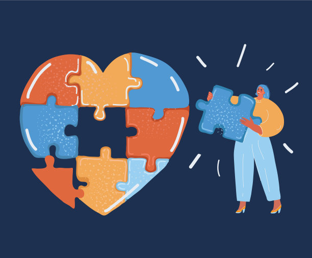 心形拼图游戏图片下载