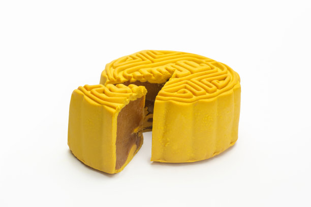 月饼馅榴莲。月饼是一种带有馅料的中国糕点。图片下载