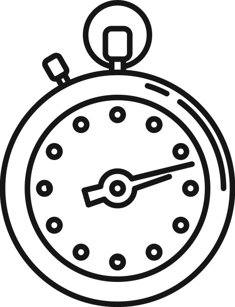 秒表截止日期图标大纲手表图片下载