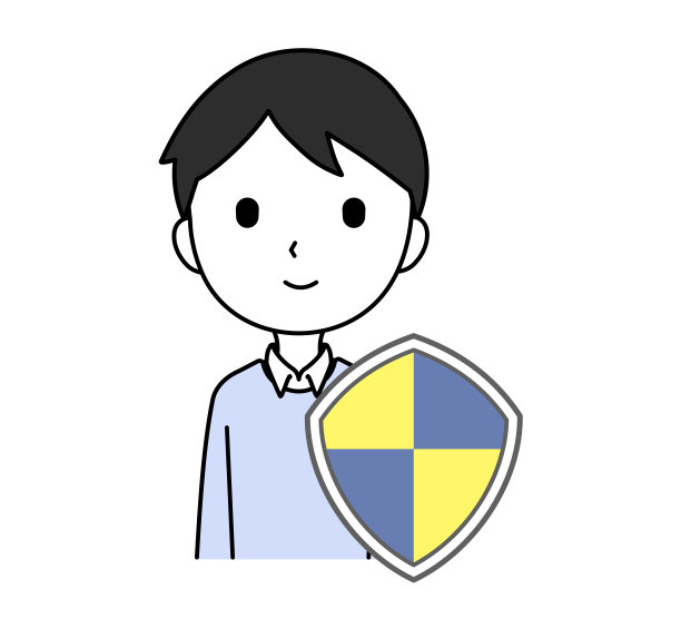 盾牌和男人|安全免疫个人信息图片下载