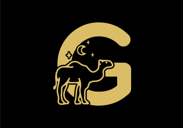 g首字母棕色，驼色图片下载