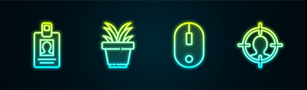 在花盆中设置行标识牌图片下载