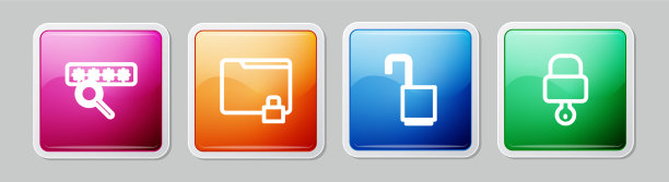 设置线路密码保护文件夹和锁图片下载