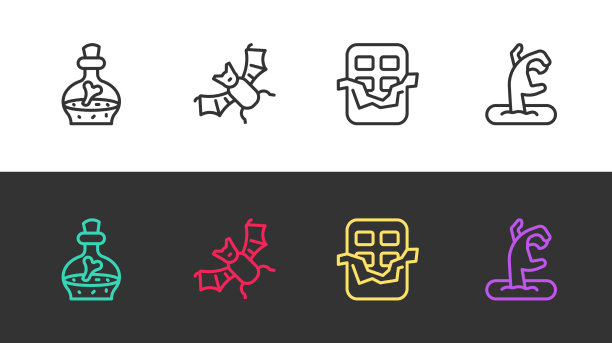 设行瓶内装飞蝙蝠魔药巧克力图片下载