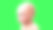悲伤的孩子,孩子。绿屏3d渲染。图片下载