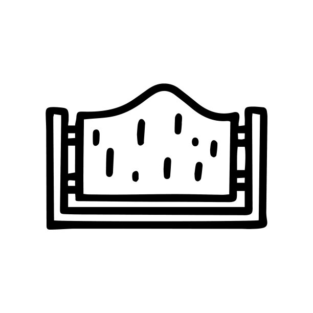 栅栏黑线涂鸦简单图标图片下载