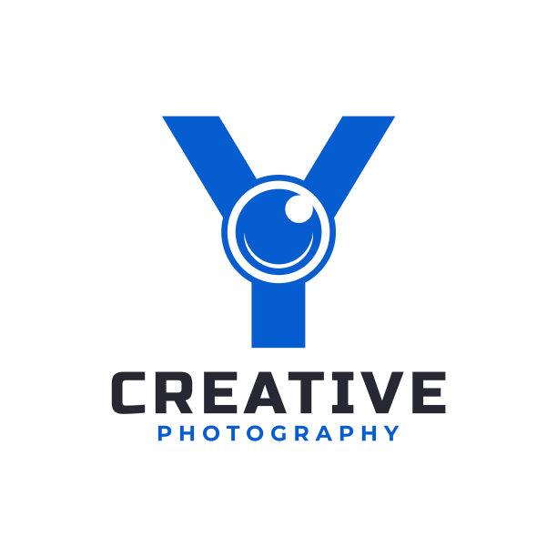 字母y配镜头的标志设计创意十足图片下载