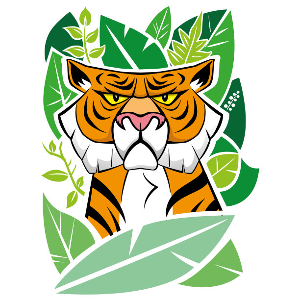 野生老虎的自然动物群图片下载