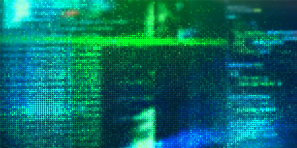 未来数字技术矢量背景。网络攻击，勒索软件，恶意软件，恐吓软件概念图片下载