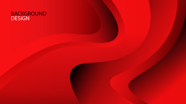 红色波浪抽象背景设计，几何纹理矢量可以用于封面背景，横幅，传单，海报，书籍，网站背景，小册子，墙纸，背景，广告图片下载