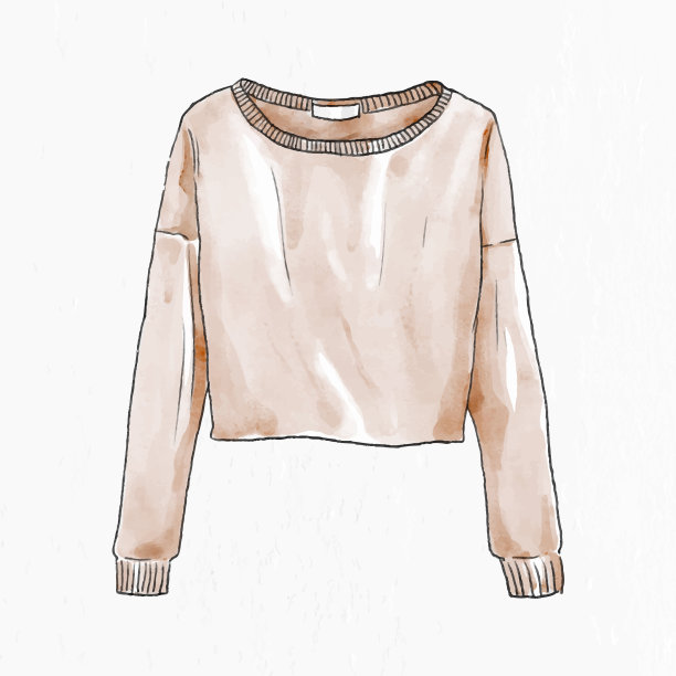 women39针织衫手绘时尚元素图片下载