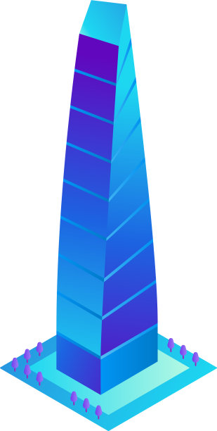 等距的摩天大楼图片下载