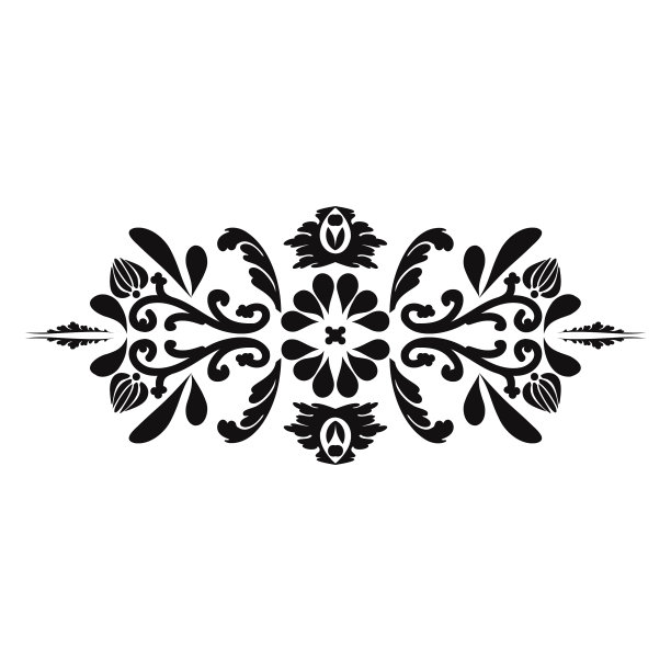 花艺东方装饰花画模板图片下载