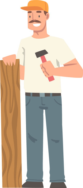 八字胡杂工或修理工是熟练的人图片下载