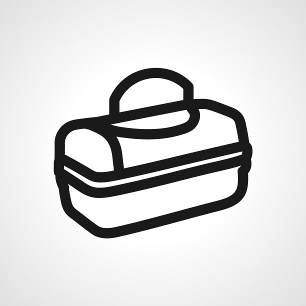 野餐袋线图标野餐袋线性轮廓图片下载