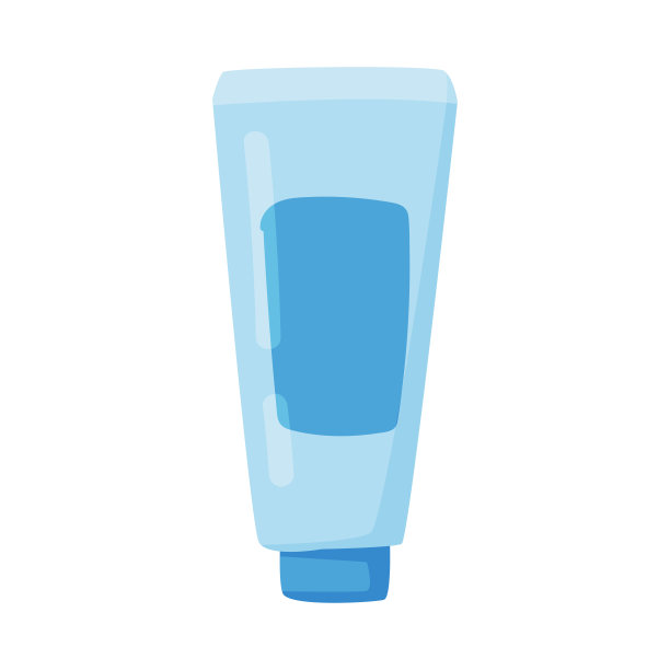 塑料霜或乳液管的脸和身体皮肤护理矢量插图图片下载