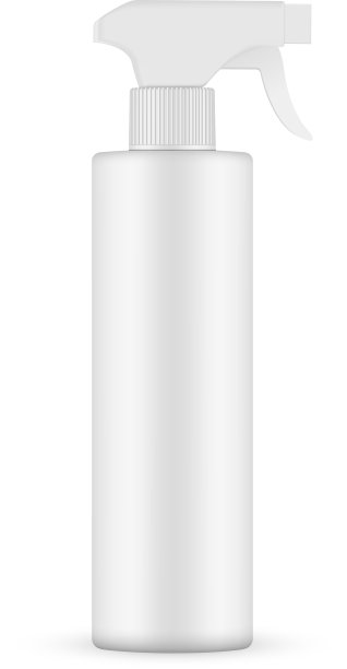 喷雾瓶模型隔离在白色背景图片下载