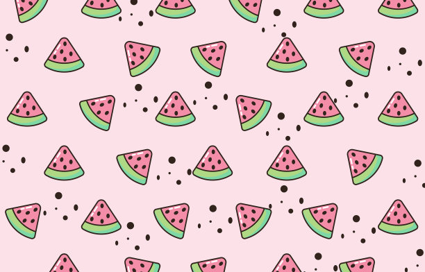 西瓜片无缝图案图片下载