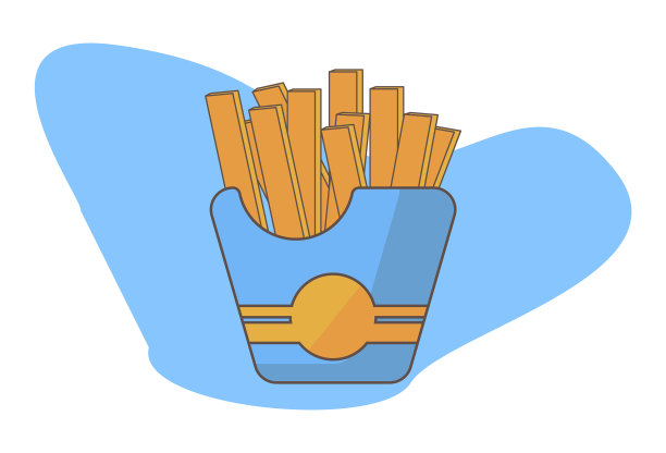 平面设计就是炸薯条的一种设计图片下载