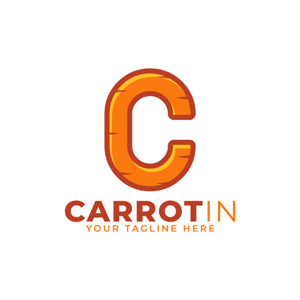 首字母c为胡萝卜设计的标志图片下载