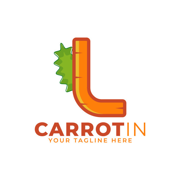 首字母l为胡萝卜设计的标志图片下载