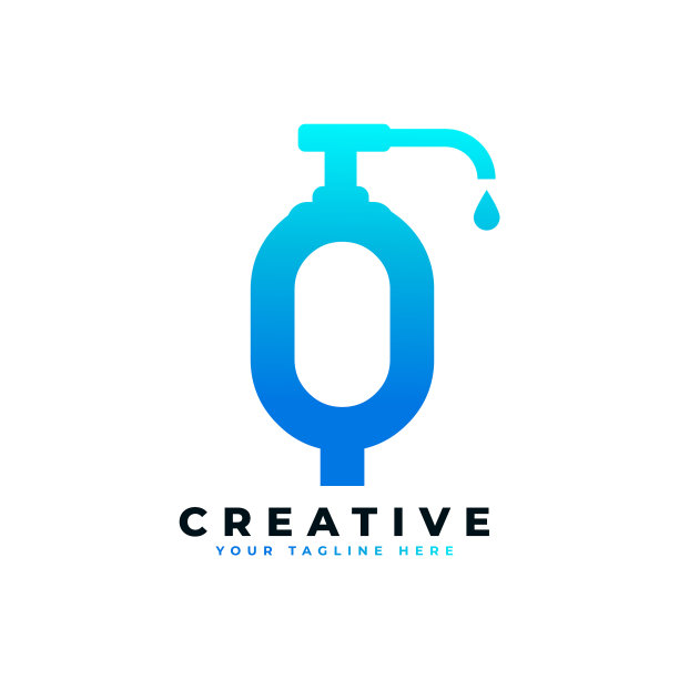 抗菌洗手液标志的首字母图片下载