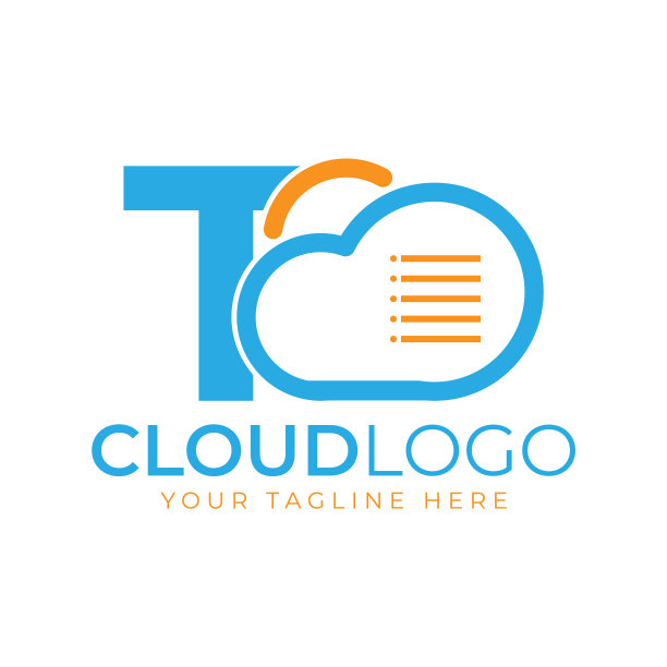 云技术标志的首字母t与云和图片下载