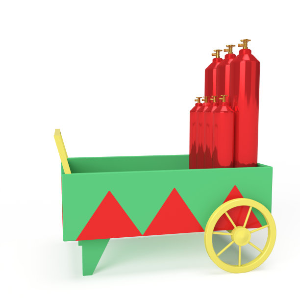 3D派对车与汽油箱图片下载