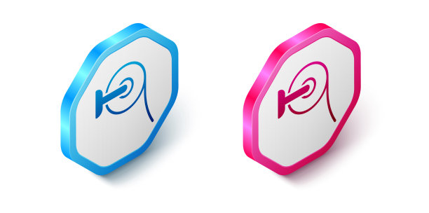 等距卫生纸卷图标隔离在白色上图片下载