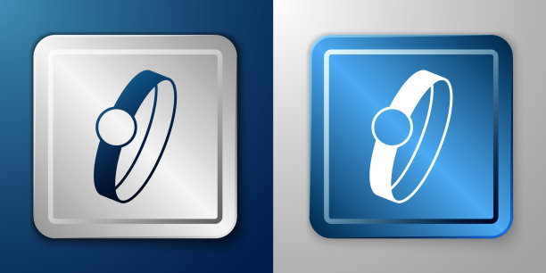 白色钻石订婚戒指图标孤立图片下载