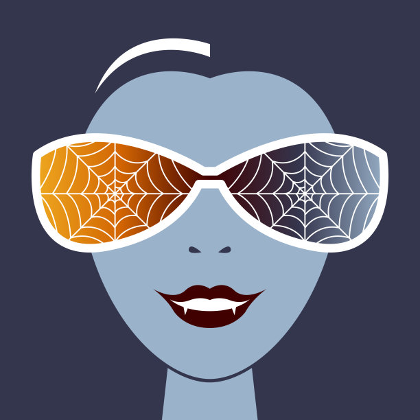 美丽的蓝皮肤吸血鬼女人图片下载