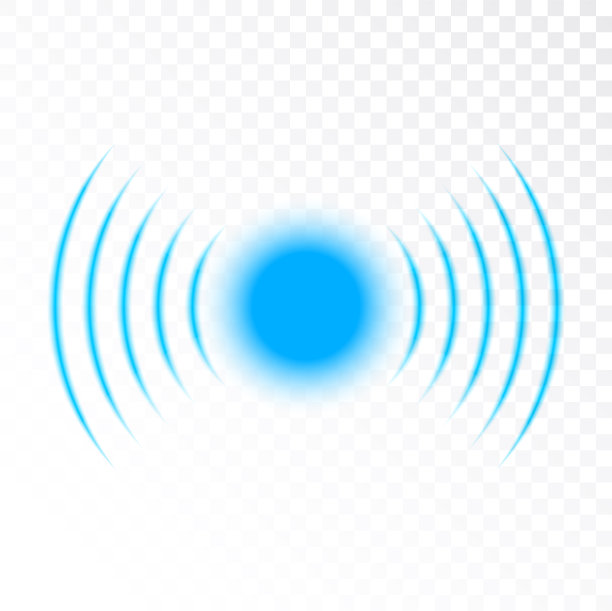 信号声波图标圆。脉冲矢量声波数字图形噪声符号波图片下载