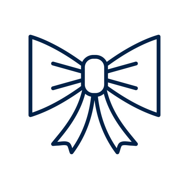 蝴蝶结图标标志模板隔离在白色背景。图片下载