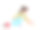 蹲女孩画画。儿童绘画概念与小孩子拿着油漆刷在纸上或沥青上创造图片图片下载