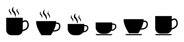 咖啡杯图标收藏。矢量图图片下载