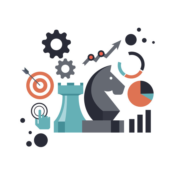 策略。平面设计图标用于网络广告网页开发、网络营销策略、咨询及平面设计。概念图标的网页和移动服务矢量插图。图片下载