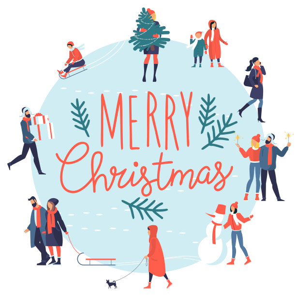 圣诞和新年贺卡图片下载