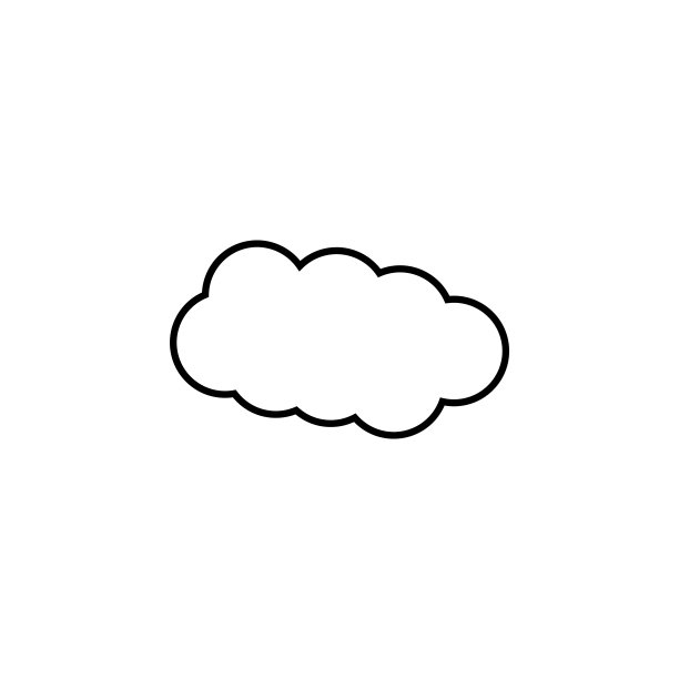 云图标，天空矢量图，晴朗天空插画图片下载