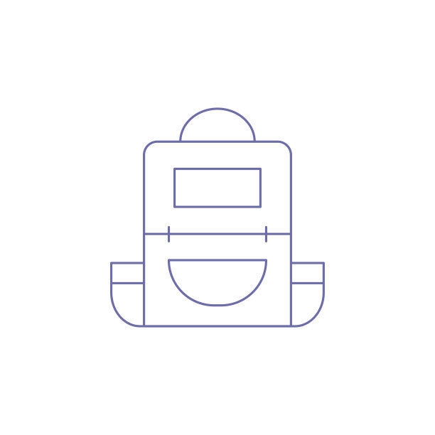 双肩包野营旅行包图标图片下载