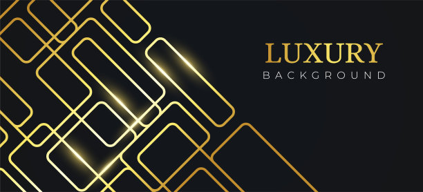 现代抽象几何在黑色背景图片下载