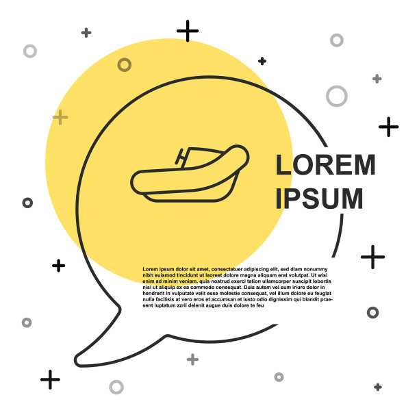 带舷外马达的黑线充气艇图片下载