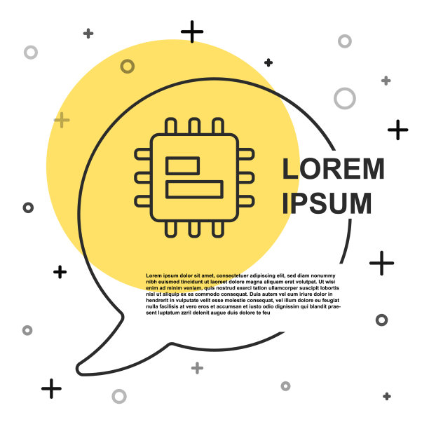 带有微电路的黑线计算机处理器图片下载