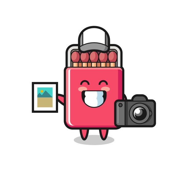 字符的火柴盒作为一个摄影师图片下载