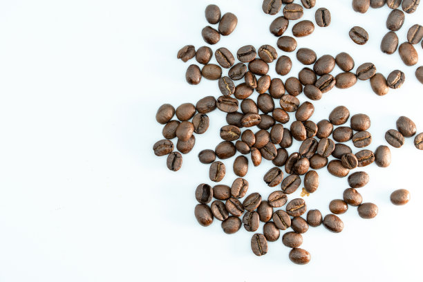 白色背景下的咖啡照片图片下载