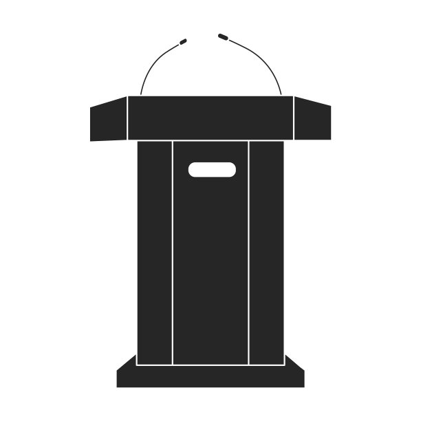 法庭讲台黑色图标黑图片下载