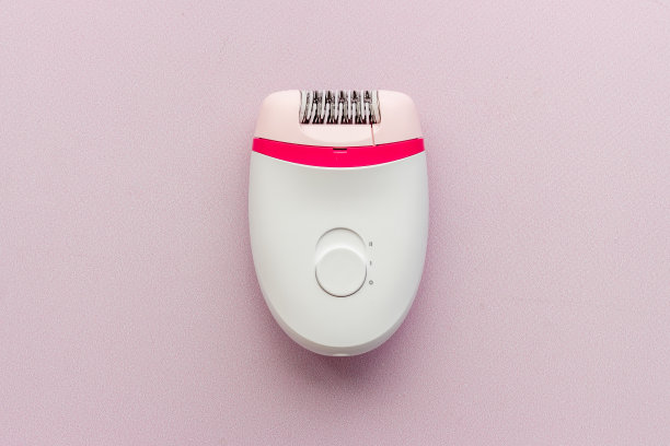 白色现代脱毛器。脱毛俯视图片下载