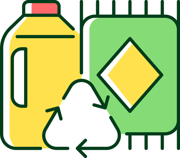 地毯由再生材料RGB颜色图标图片下载