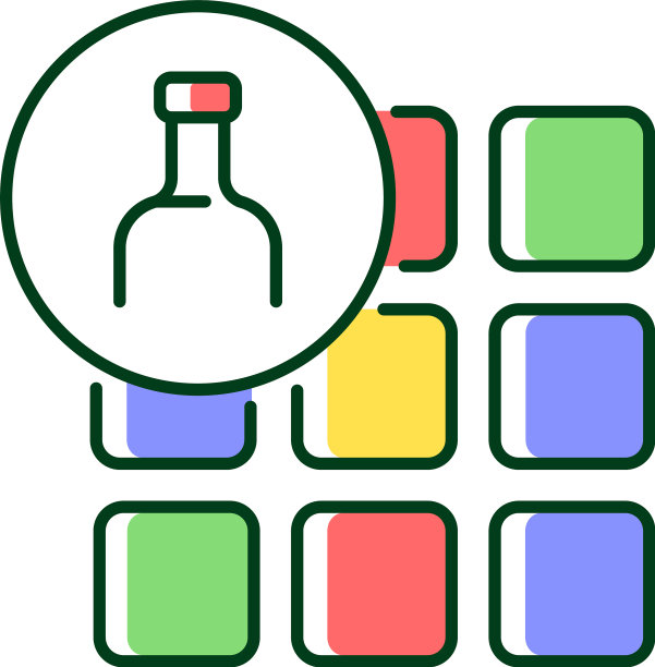 瓷砖由回收玻璃RGB颜色图标图片下载