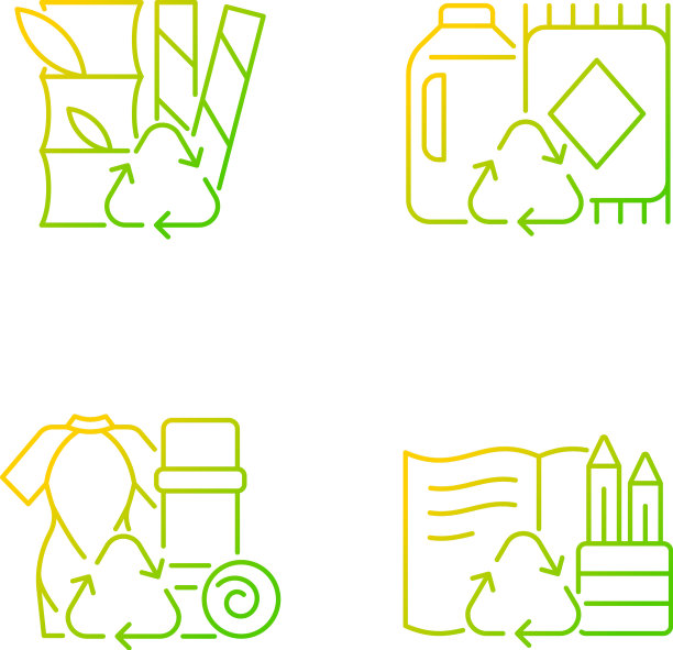 减少环境污染梯度线性图片下载