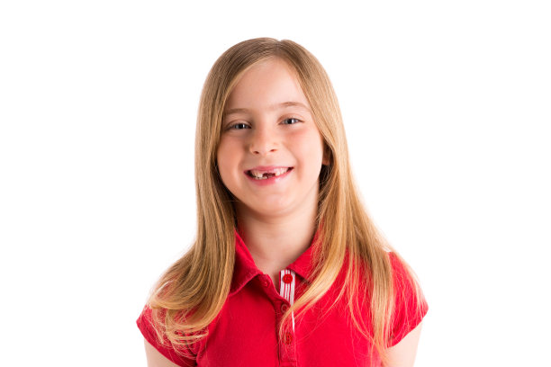 金发凹陷女孩微笑表情手势图片下载